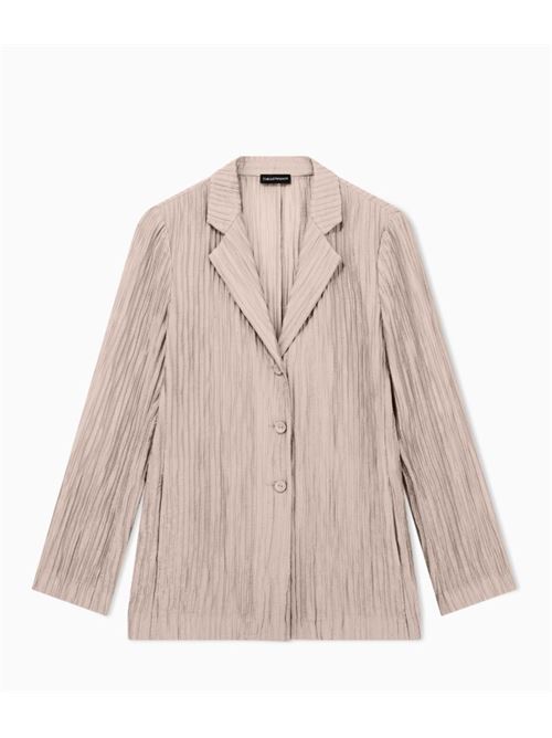 Giacca monopetto in creponne plissé sparkling Emporio Armani | EW003445 AF20830.F1013